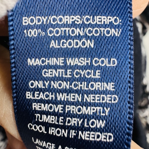 Chaps Women's Maxi Skirt Sz M Geometric‎ Print Black & White - Picture 12 of 16